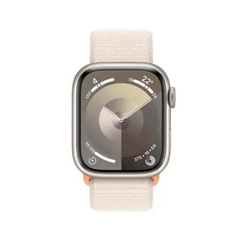 Apple Watch Series 9 GPS 41mm Yıldız Işığı Alüminyum Kasa ve Yıldız Işığı Spor Loop - MR8V3TU/A