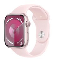 Apple Watch Series 9 GPS 45mm Pembe Alüminyum Kasa ve Uçuk Pembe Spor Kordon - M/L - MR9H3TU/A