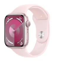Apple Watch Series 9 GPS 45mm Pembe Alüminyum Kasa ve Uçuk Pembe Spor Kordon - M/L - MR9H3TU/A