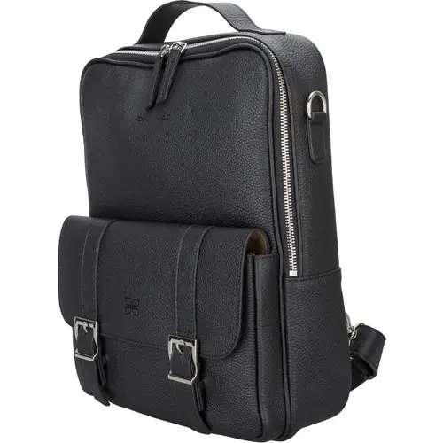 Bouletta Molde Deri FL01 14″ Siyah Sırt Çantası
