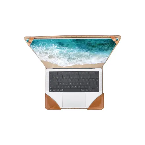 Bouletta Chester Deri 16 inç RST2EF Taba Macbook Kılıfı 