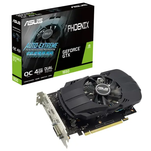 ASUS Phoenix GeForce GTX 1650 EVO OC PH-GTX1650-O4GD6-P EVO 4GB GDDR6 128Bit DX12 Gaming (Oyuncu) Ekran Kartı 