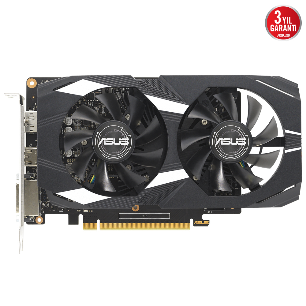 ASUS Dual GeForce GTX 1650 OC V2 DUAL-GTX1650-O4GD6-P-V2 4GB GDDR6 128Bit DX12 Gaming (Oyuncu) Ekran Kartı