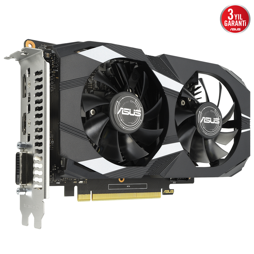 ASUS Dual GeForce GTX 1650 OC V2 DUAL-GTX1650-O4GD6-P-V2 4GB GDDR6 128Bit DX12 Gaming (Oyuncu) Ekran Kartı