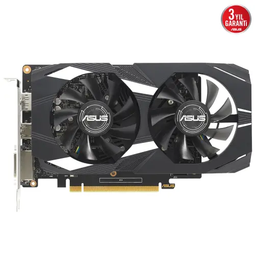 Asus Dual GeForce GTX 1650 OC V2 DUAL-GTX1650-O4GD6-P-V2 4GB GDDR6 128Bit DX12 Gaming (Oyuncu) Ekran Kartı