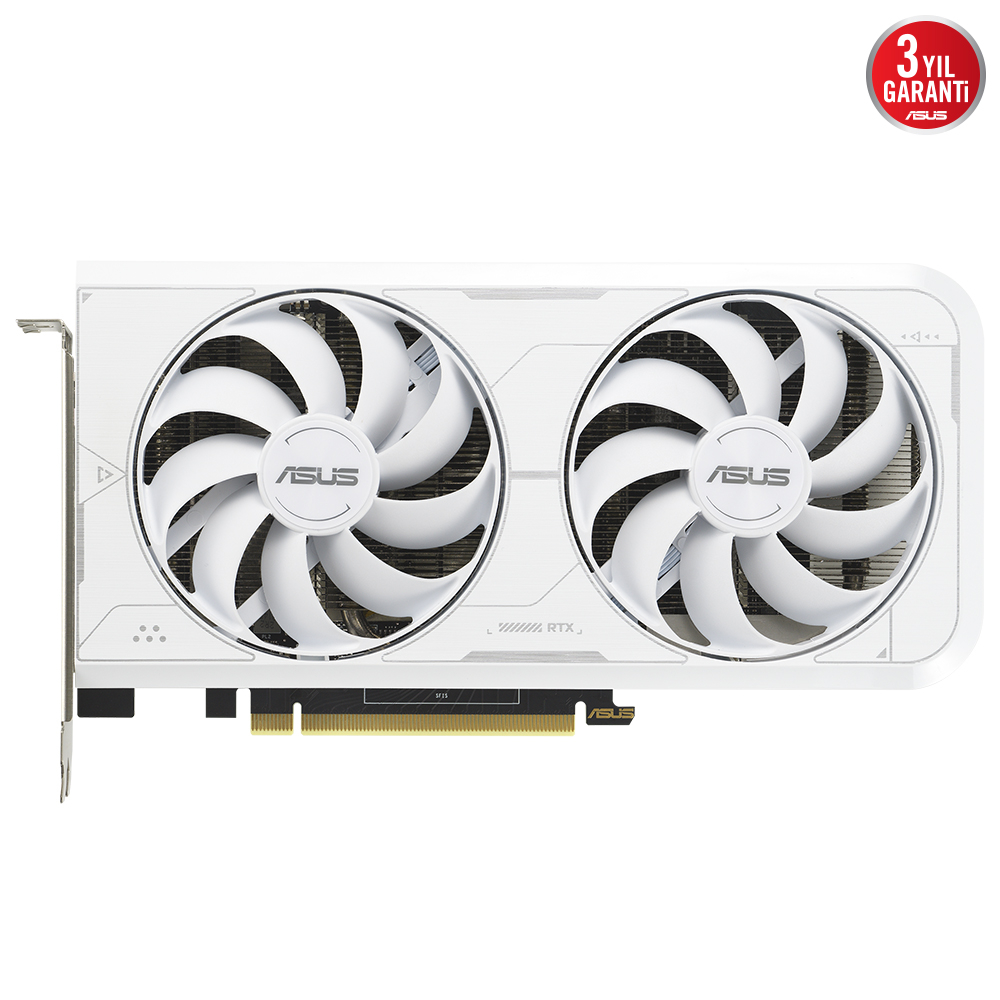 ASUS Dual GeForce RTX 3060 Ti OC White DUAL-RTX3060TI-O8GD6X-WHITE 8GB GDDR6X 256Bit DX12 Gaming (Oyuncu) Ekran Kartı
