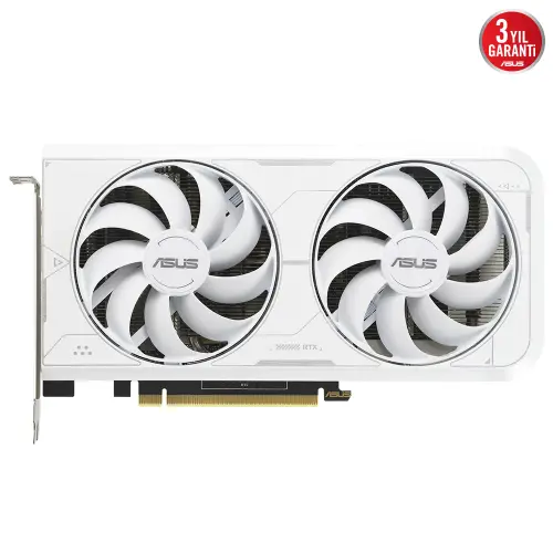 ASUS Dual GeForce RTX 3060 Ti OC White DUAL-RTX3060TI-O8GD6X-WHITE 8GB GDDR6X 256Bit DX12 Gaming (Oyuncu) Ekran Kartı