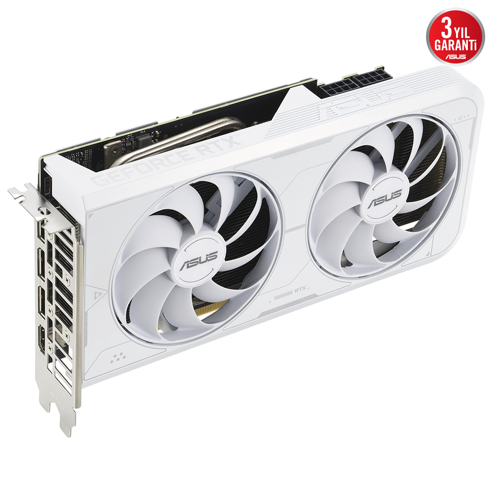 ASUS Dual GeForce RTX 3060 Ti OC White DUAL-RTX3060TI-O8GD6X-WHITE 8GB GDDR6X 256Bit DX12 Gaming (Oyuncu) Ekran Kartı