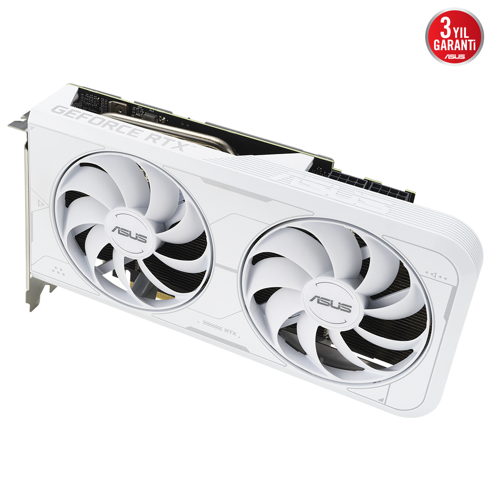 ASUS Dual GeForce RTX 3060 Ti OC White DUAL-RTX3060TI-O8GD6X-WHITE 8GB GDDR6X 256Bit DX12 Gaming (Oyuncu) Ekran Kartı