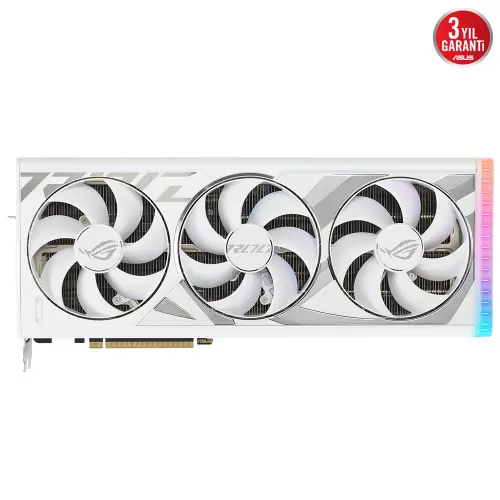 ASUS ROG Strix GeForce RTX 4080 White OC ROG-STRIX-RTX4080-O16G-WHITE 16GB GDDR6X 256Bit DX12 DLSS 3 Gaming (Oyuncu) Ekran Kartı