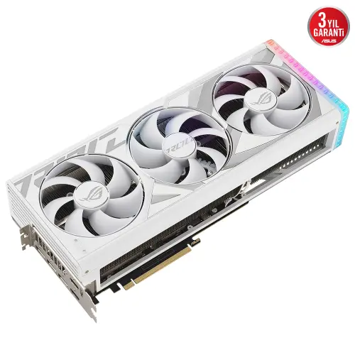 ASUS ROG Strix GeForce RTX 4080 White OC ROG-STRIX-RTX4080-O16G-WHITE 16GB GDDR6X 256Bit DX12 DLSS 3 Gaming (Oyuncu) Ekran Kartı
