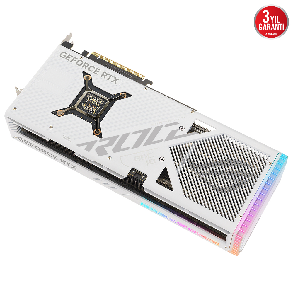 ASUS ROG Strix GeForce RTX 4080 White OC ROG-STRIX-RTX4080-O16G-WHITE 16GB GDDR6X 256Bit DX12 DLSS 3 Gaming (Oyuncu) Ekran Kartı
