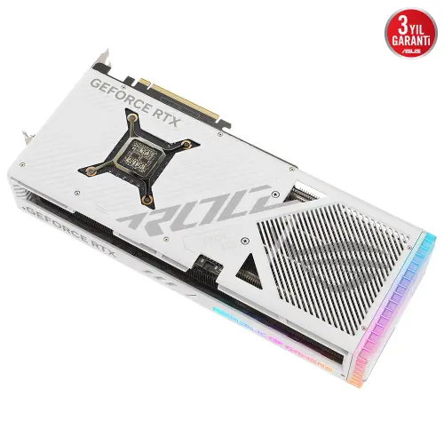 ASUS ROG Strix GeForce RTX 4080 White OC ROG-STRIX-RTX4080-O16G-WHITE 16GB GDDR6X 256Bit DX12 DLSS 3 Gaming (Oyuncu) Ekran Kartı