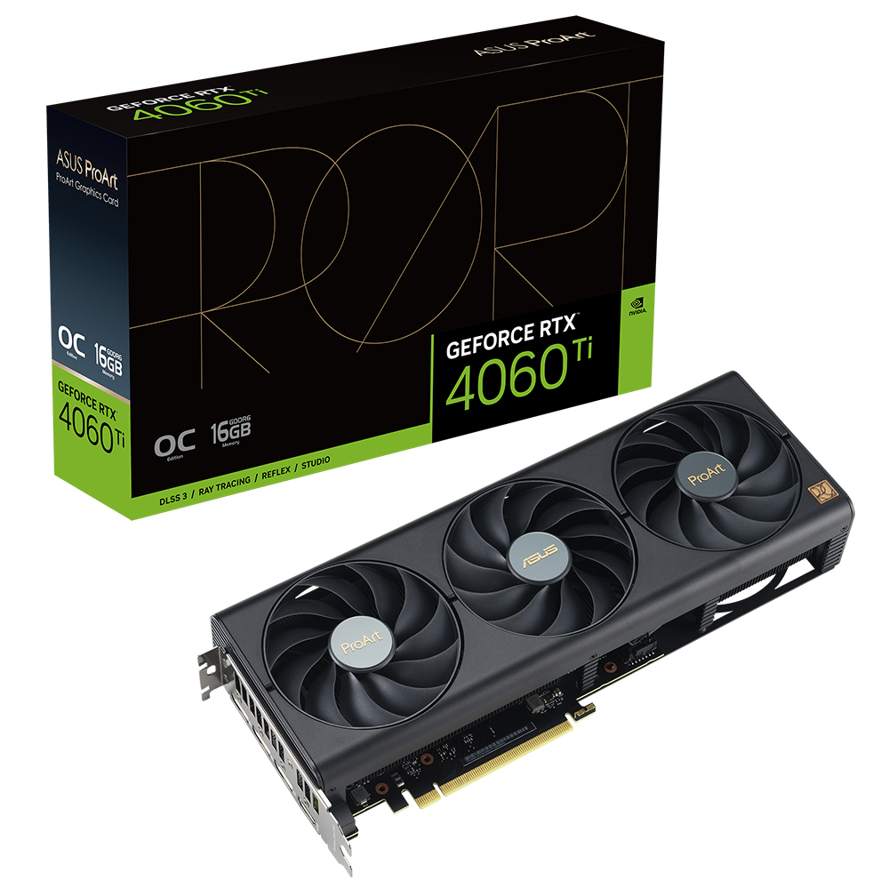 ASUS ProArt GeForce RTX 4060 Ti OC PROART-RTX4060TI-O16G 16 GB GDDR6 128Bit DX12 Gaming (Oyuncu) Ekran Kartı