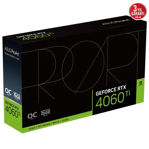 ASUS ProArt GeForce RTX 4060 Ti OC PROART-RTX4060TI-O16G 16 GB GDDR6 128Bit DX12 Gaming (Oyuncu) Ekran Kartı
