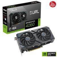 Asus Dual GeForce RTX 4060 DUAL-RTX4060-8G 8GB GDDR6 128Bit DX12 DLSS 3 Gaming (Oyuncu) Ekran Kartı