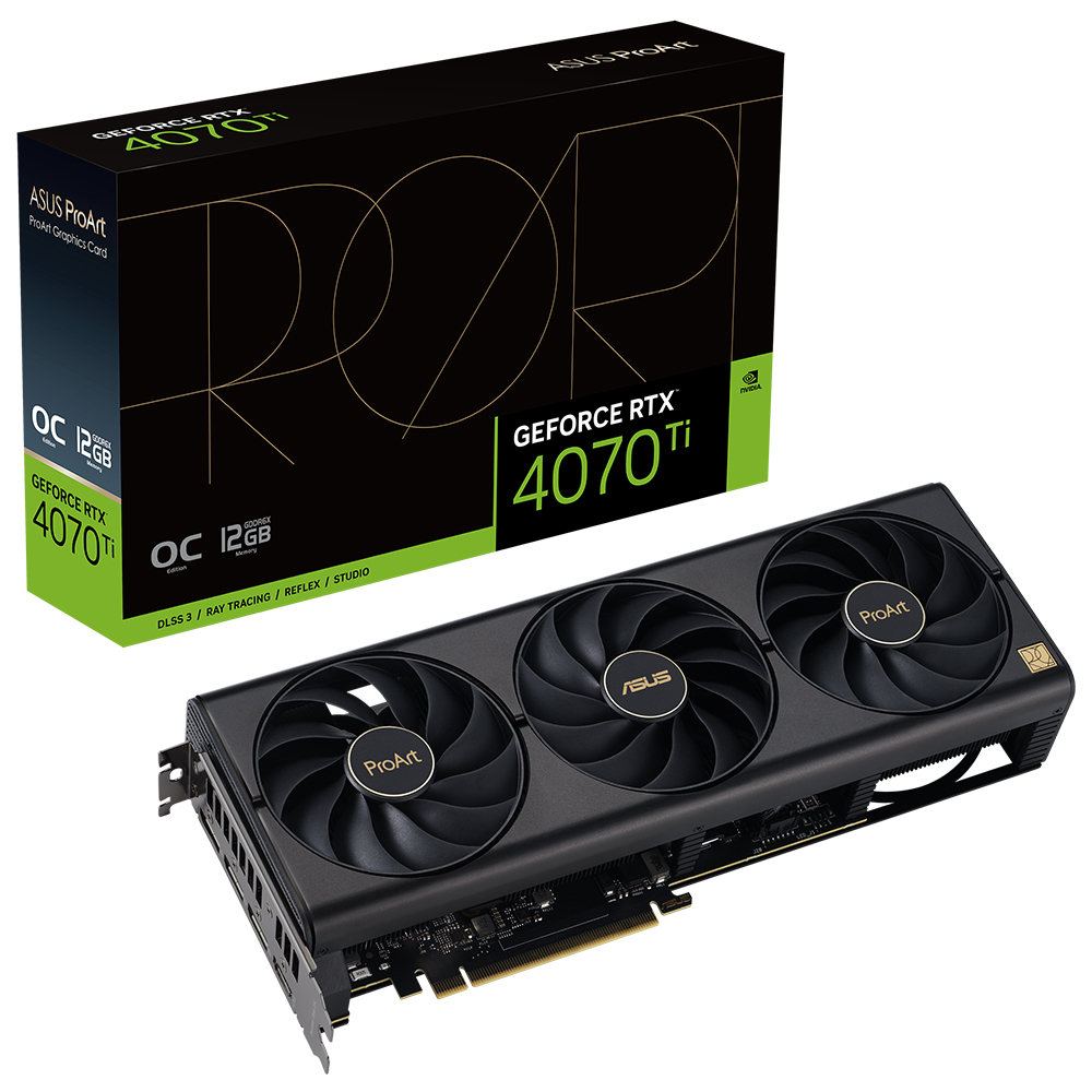 ASUS ProArt GeForce RTX 4070 Ti OC PROART-RTX4070TI-O12G 12GB GDDR6X 192Bit DX12 Ekran Kartı