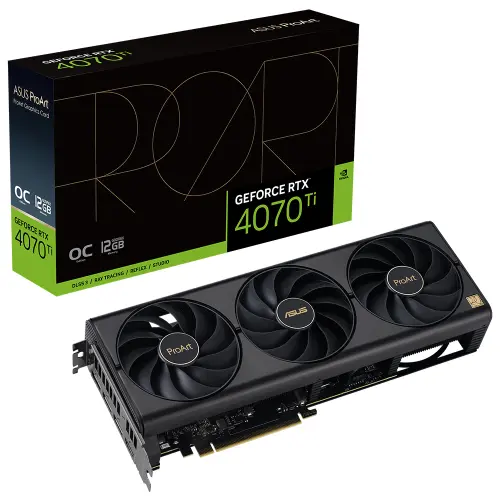 ASUS ProArt GeForce RTX 4070 Ti OC PROART-RTX4070TI-O12G 12GB GDDR6X 192Bit DX12 Ekran Kartı