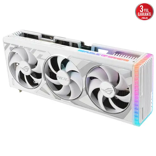 ASUS ROG Strix GeForce RTX 4080 White ROG-STRIX-RTX4080-16G-WHITE 16GB GDDR6X 256Bit DX12 DLSS 3 Gaming (Oyuncu) Ekran Kartı