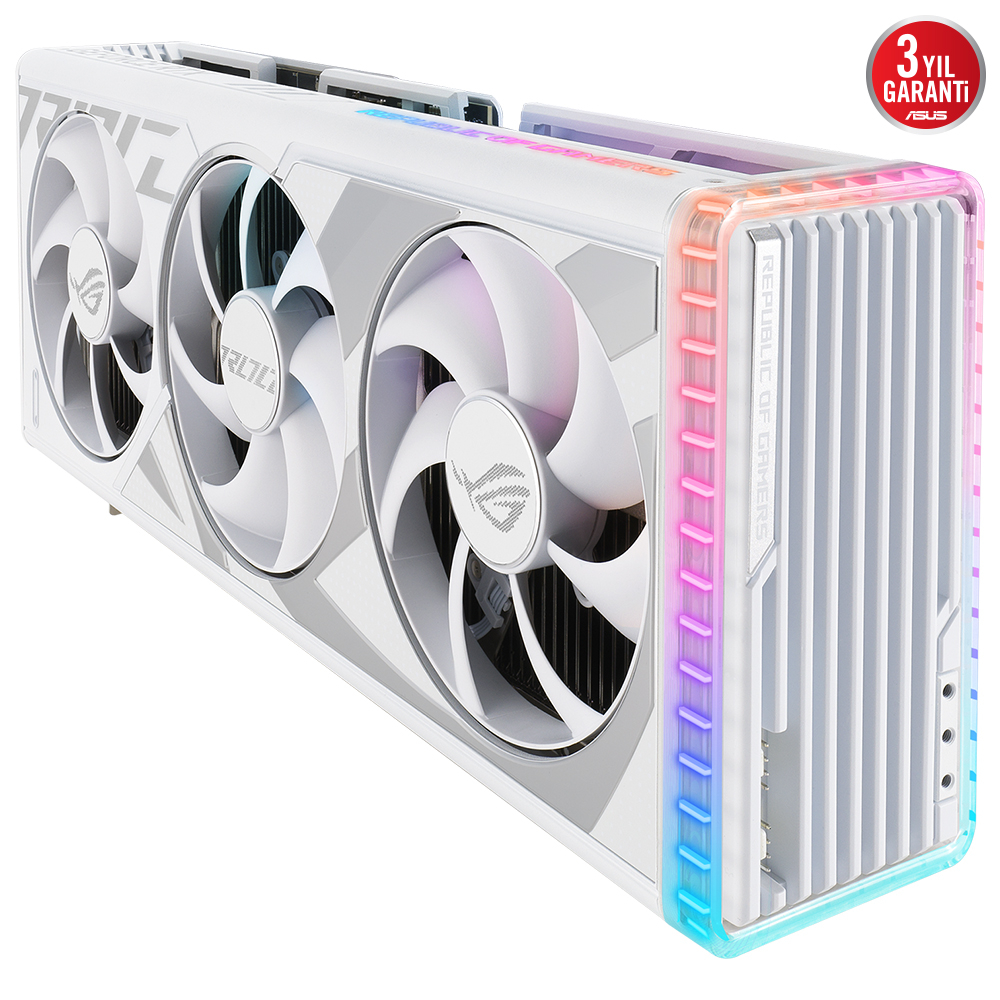 ASUS ROG Strix GeForce RTX 4080 White ROG-STRIX-RTX4080-16G-WHITE 16GB GDDR6X 256Bit DX12 DLSS 3 Gaming (Oyuncu) Ekran Kartı