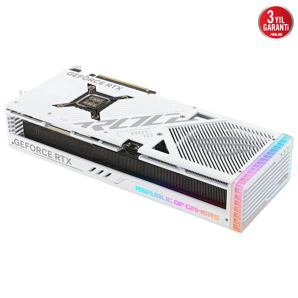 ASUS ROG Strix GeForce RTX 4080 White ROG-STRIX-RTX4080-16G-WHITE 16GB GDDR6X 256Bit DX12 DLSS 3 Gaming (Oyuncu) Ekran Kartı