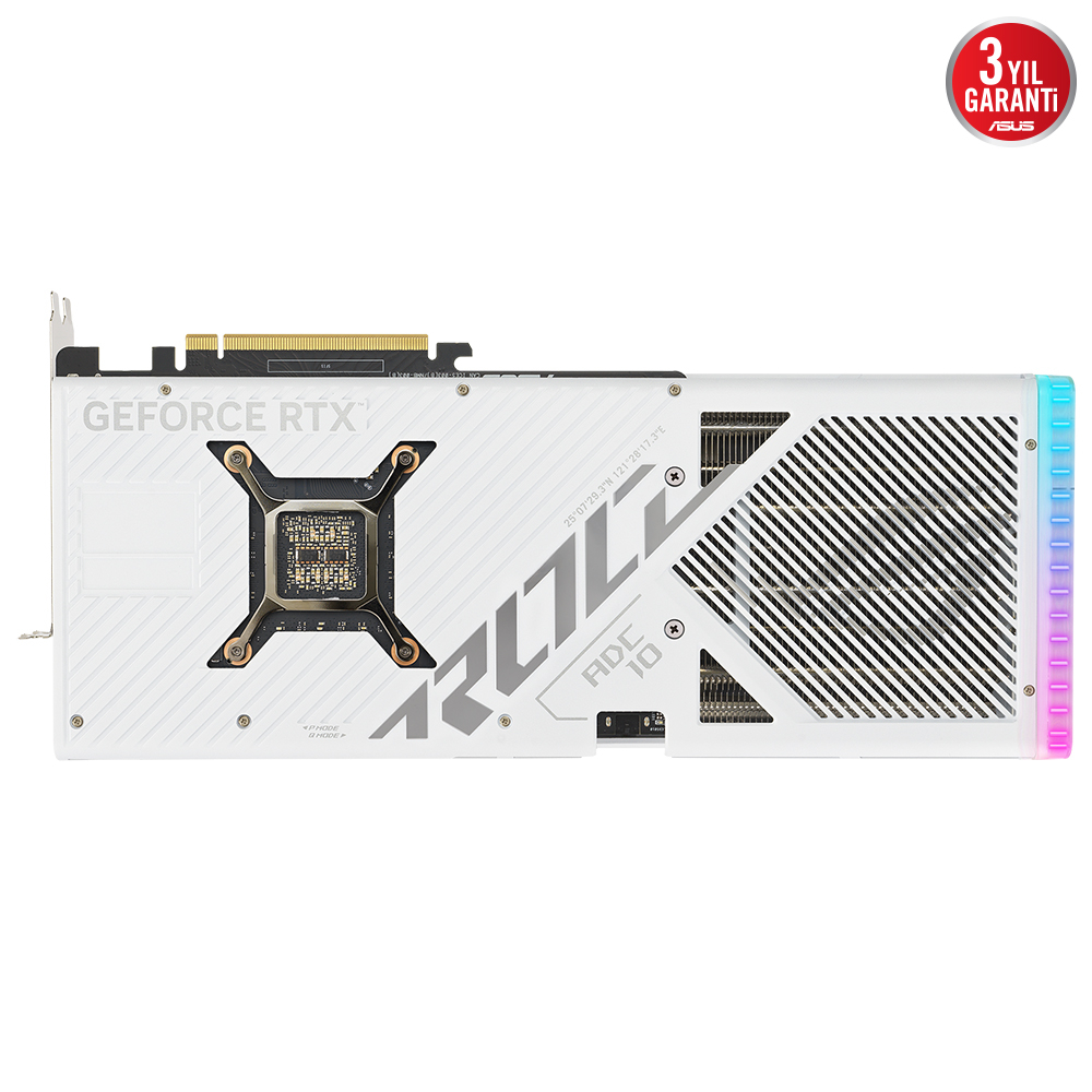 ASUS ROG Strix GeForce RTX 4080 White ROG-STRIX-RTX4080-16G-WHITE 16GB GDDR6X 256Bit DX12 DLSS 3 Gaming (Oyuncu) Ekran Kartı