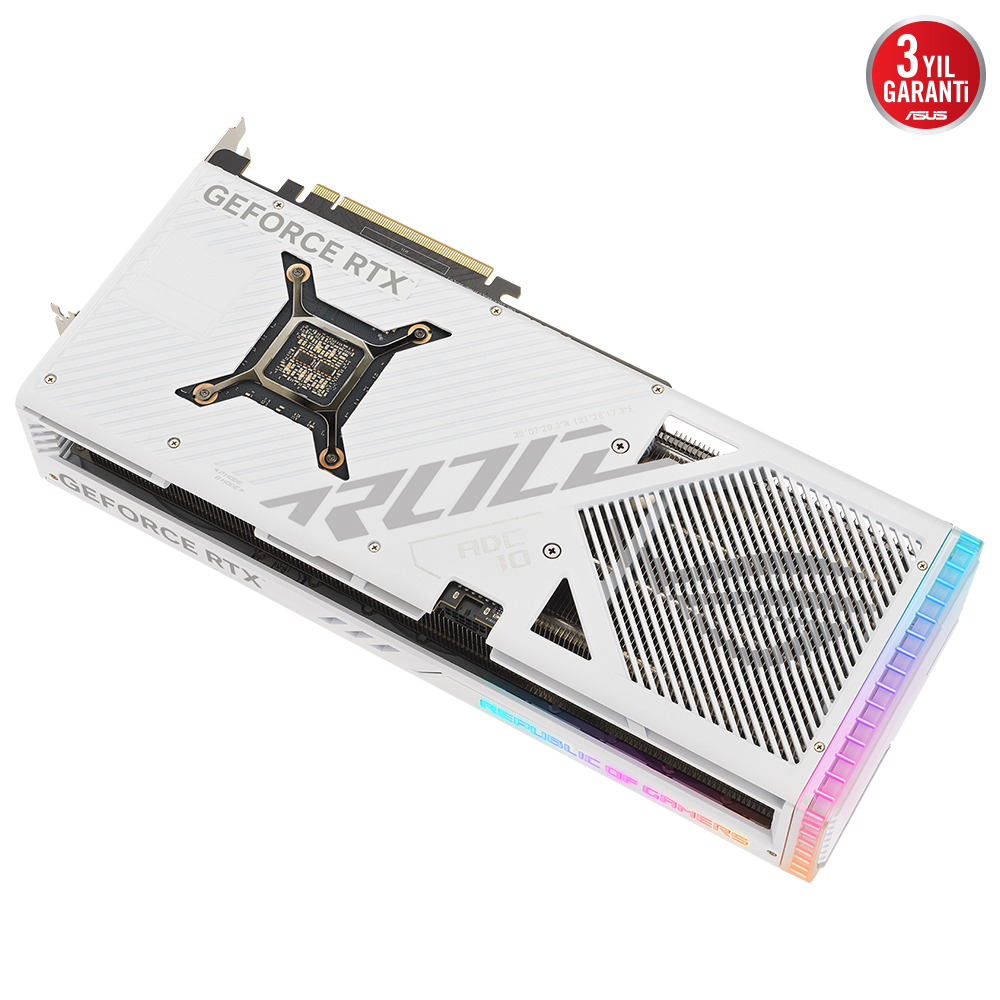 ASUS ROG Strix GeForce RTX 4080 White ROG-STRIX-RTX4080-16G-WHITE 16GB GDDR6X 256Bit DX12 DLSS 3 Gaming (Oyuncu) Ekran Kartı