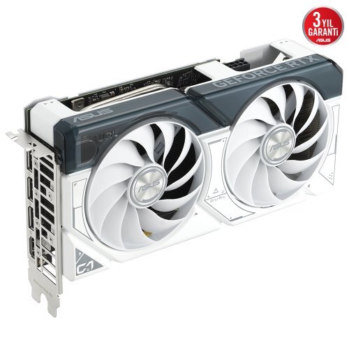 Asus Dual GeForce RTX 4060 TI WHITE OC DUAL-RTX4060TI-O8G-WHITE 8GB GDDR6 128Bit DX12 DLSS 3 Gaming (Oyuncu) Ekran Kartı