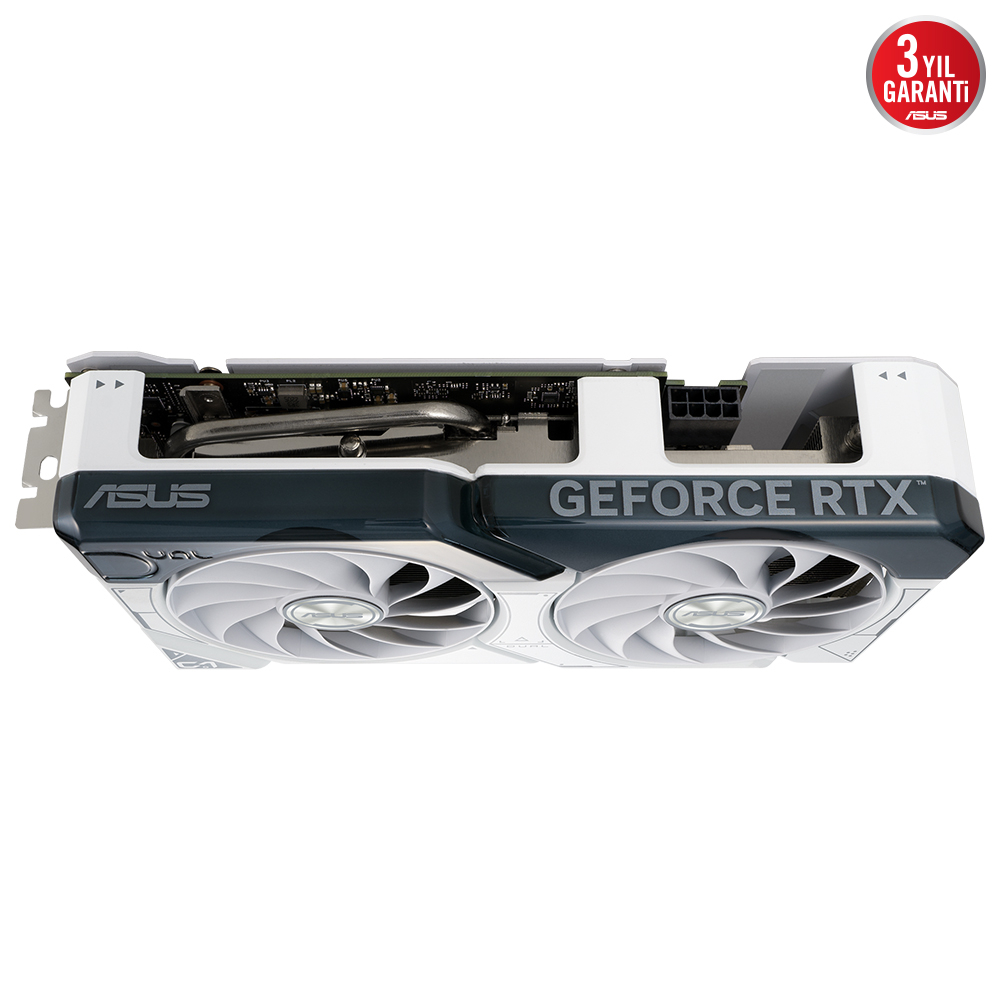 ASUS Dual GeForce RTX 4060 TI WHITE OC DUAL-RTX4060TI-O8G-WHITE 8GB GDDR6 128Bit DX12 DLSS 3 Gaming (Oyuncu) Ekran Kartı
