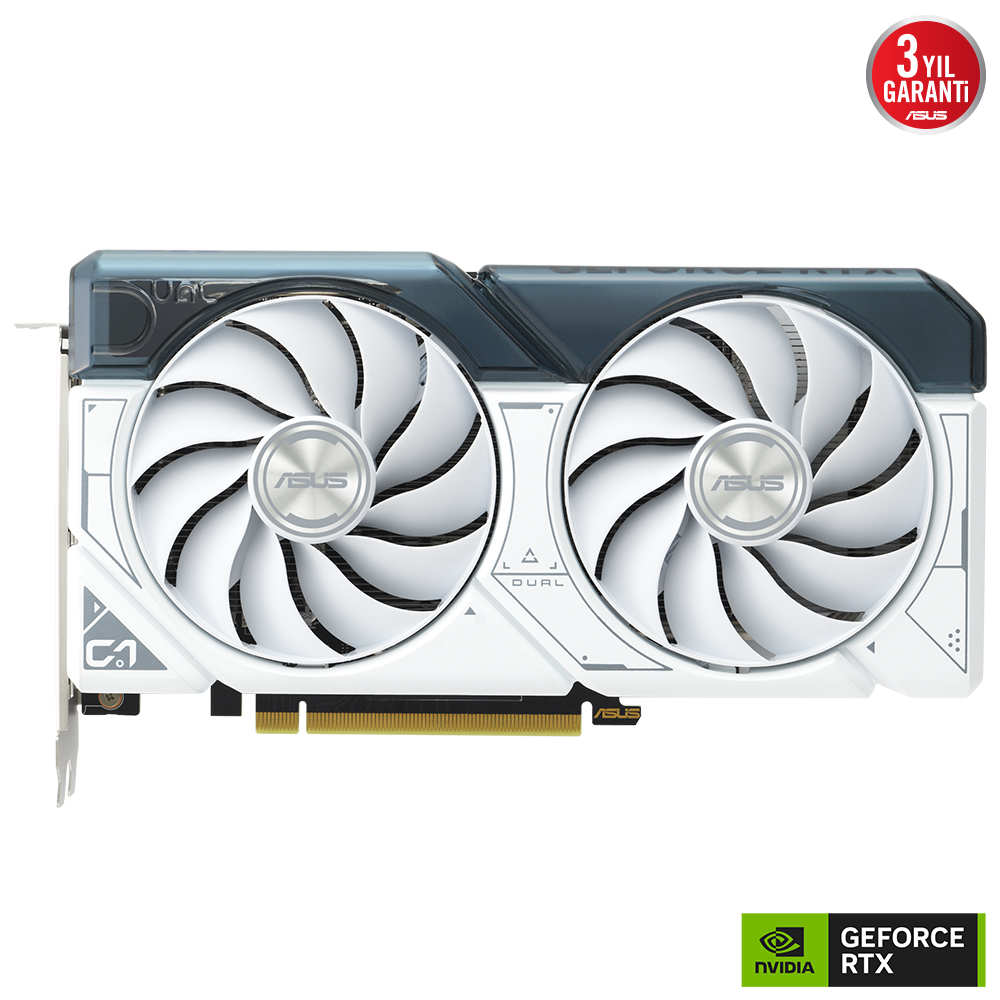 Asus Dual GeForce RTX 4060 TI WHITE DUAL-RTX4060TI-8G-WHITE 8GB GDDR6 128Bit DX12 DLSS 3 Gaming (Oyuncu) Ekran Kartı