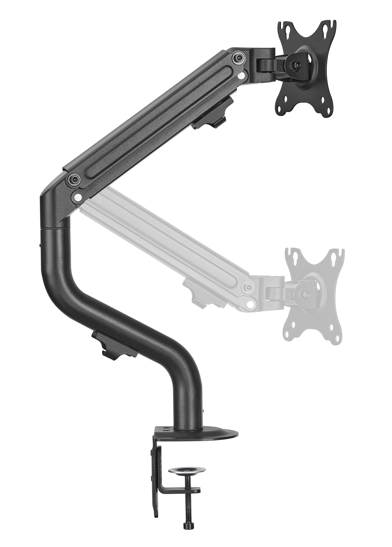 Twisted Minds TM-71-C06 Mekanik Amortisörlü Düz Ekran 17″- 32″ Max 8Kg Tek Monitör Kolu