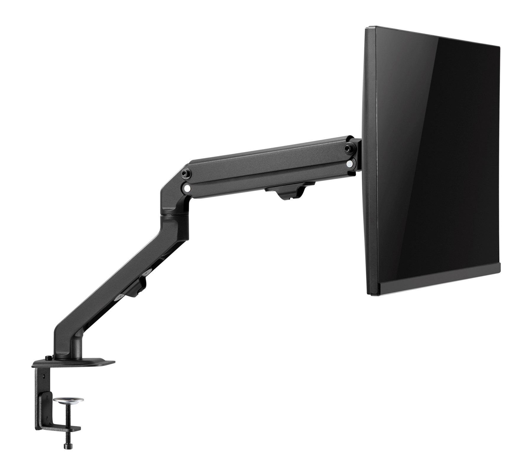 Twisted Minds TM-45-C06 Mekanik Amortisörlü Düz/Kavisli Ekran 17″- 27″ Max 7Kg Tek Monitör Kolu