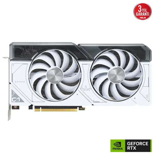 Asus Dual GeForce RTX 4070 OC DUAL-RTX4070-O12G-WHITE GDDR6X 192Bit DX12 DLSS 3 Gaming (Oyuncu) Ekran Kartı