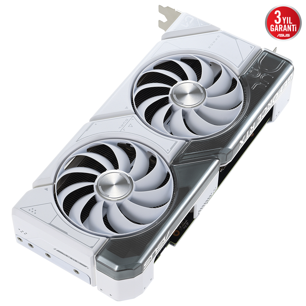 ASUS Dual GeForce RTX 4070 OC DUAL-RTX4070-O12G-WHITE GDDR6X 192Bit DX12 DLSS 3 Gaming (Oyuncu) Ekran Kartı