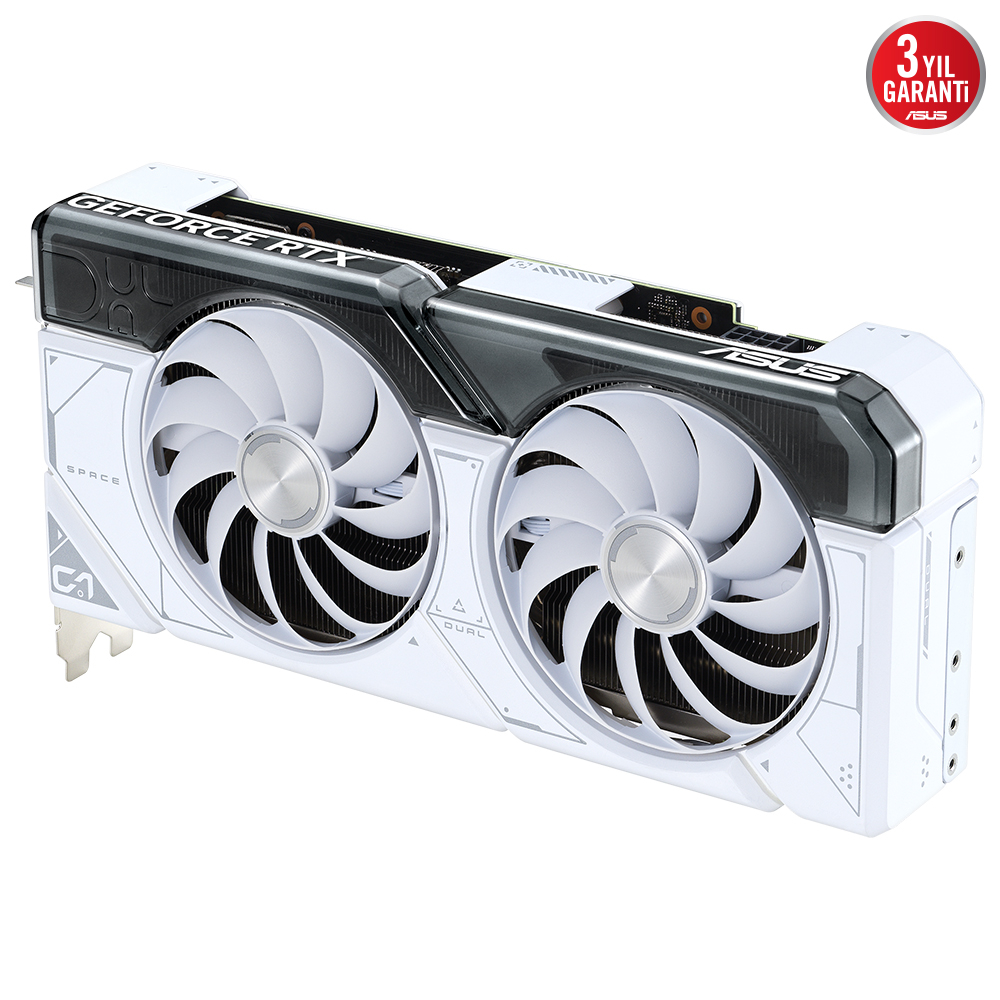 ASUS Dual GeForce RTX 4070 OC DUAL-RTX4070-O12G-WHITE GDDR6X 192Bit DX12 DLSS 3 Gaming (Oyuncu) Ekran Kartı