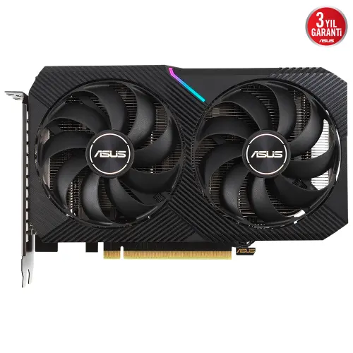 Asus Dual GeForce RTX 3060 V2 OC DUAL-RTX3060-O12G-V2 12GB GDDR6 192Bit DX12 Gaming (Oyuncu) Ekran Kartı