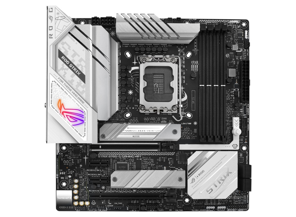 ASUS ROG Strix B760-G Gaming WIFI D5 Intel B760 Soket 1700 DDR5 7800(OC)MHz mATX Gaming (Oyuncu) Anakart