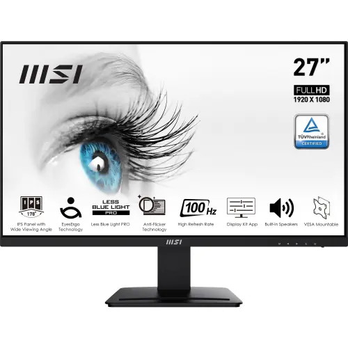 MSI Pro MP273AP 27″ 1920x1080 IPS 100Hz 1ms Anti-Glare  Monitör