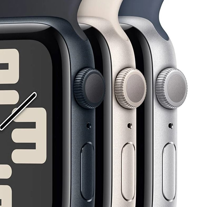 Apple Watch SE GPS 40mm Yıldız Işığı Alüminyum Kasa ve Yıldız Işığı Spor Kordon - M/L - MR9V3TU/A