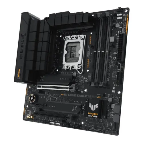 ASUS TUF GAMING B760M-PLUS WIFI B760 Soket 1700 DDR5 7200(OC)Mhz mATX Gaming (Oyuncu) Anakart