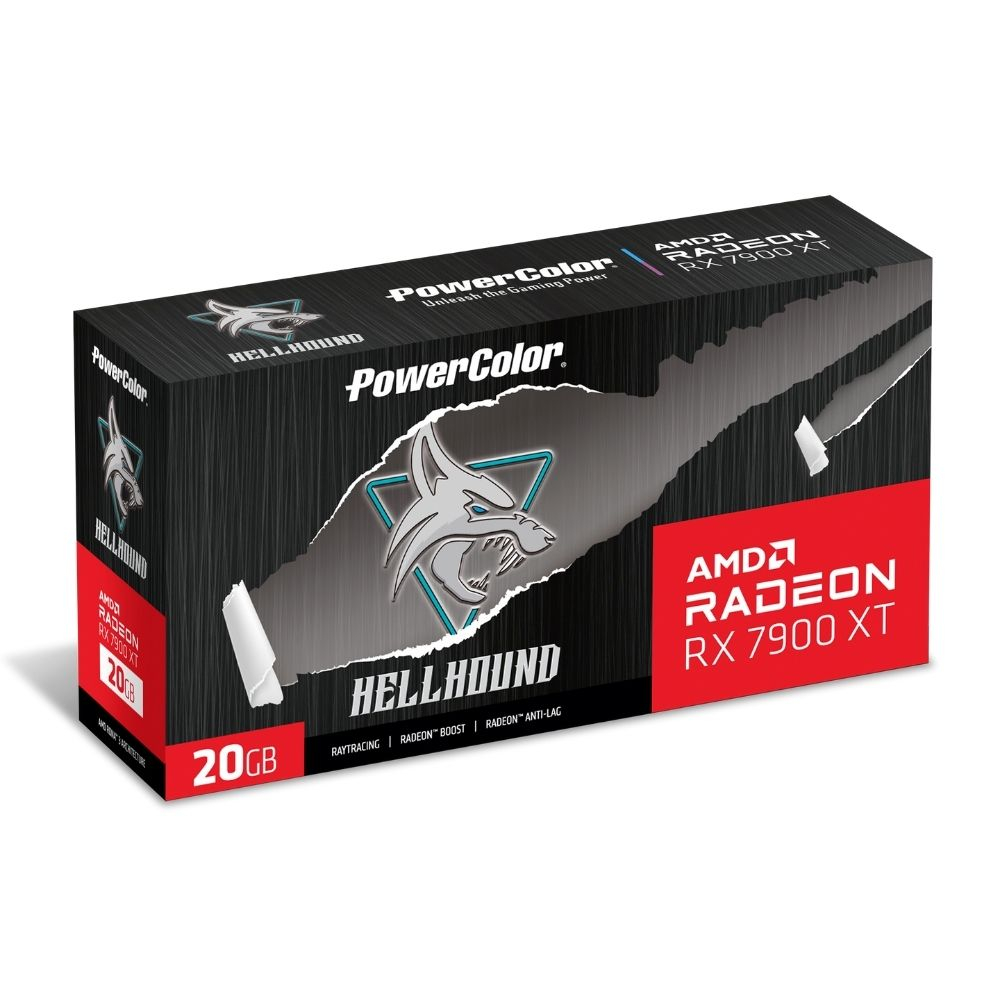 POWERCOLOR HELLHOUND RX 7900 XT 20G-L/OC 20GB GDDR6 320Bit DX12 Gaming (Oyuncu) Ekran Kartı