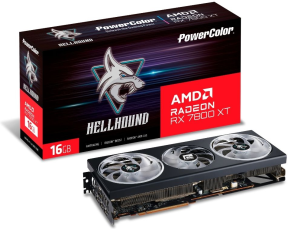 POWERCOLOR HELLHOUND RX 7800XT 16G-L/OC 16GB GDDR6 256Bit DX12 Gaming (Oyuncu) Ekran Kartı