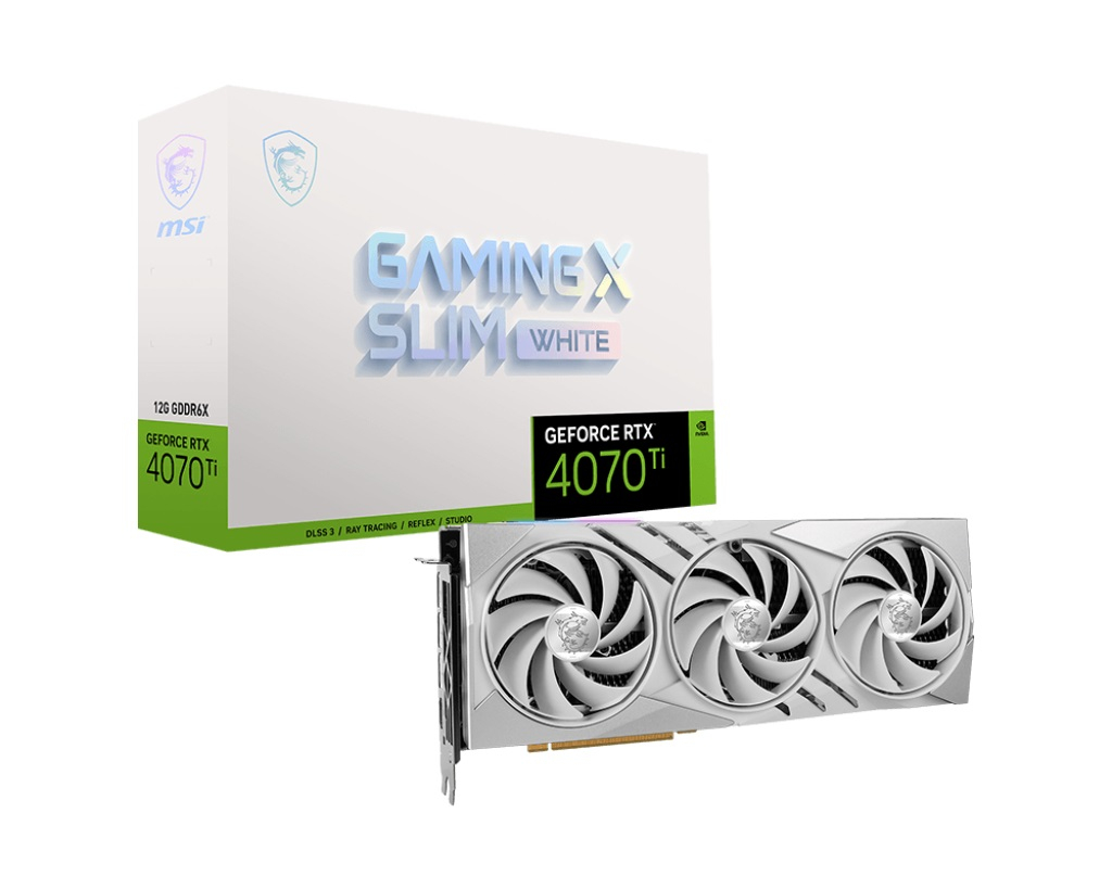 MSI GeForce RTX 4070 Ti Gaming X Slim White 12G 12GB GDDR6X 192Bit DX12 Gaming (Oyuncu) Ekran Kartı
