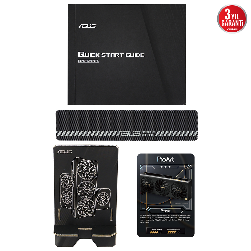 ASUS ProArt GeForce RTX 4060 Ti PROART-RTX4060TI-16G 16 GB GDDR6 128Bit DX12 Gaming (Oyuncu) Ekran Kart