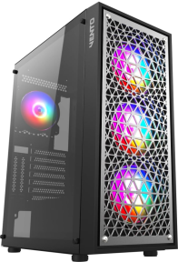 Vento VG18A FSP 650W 80+ 4x120mm RGB Fan Temperli Cam USB 3.0 Mesh ATX Mid-Tower Gaming (Oyuncu) Kasa