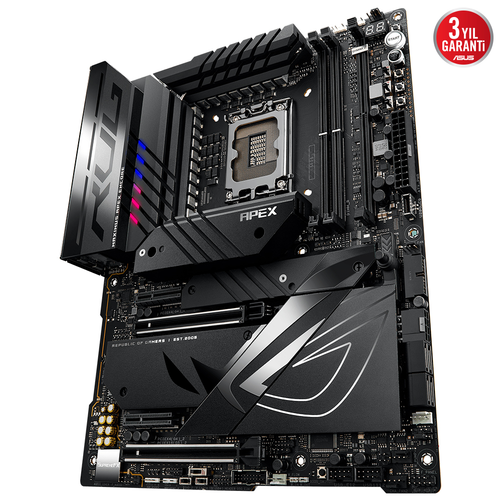 ASUS ROG Maximus Z790 Apex Encore Intel Z790 Soket 1700 DDR5 8400(OC)MHz ATX Gaming (Oyuncu) Anakart