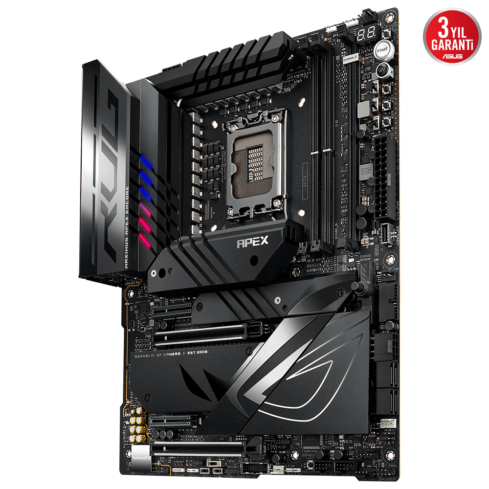 ASUS ROG Maximus Z790 Apex Encore Intel Z790 Soket 1700 DDR5 8400(OC)MHz ATX Gaming (Oyuncu) Anakart