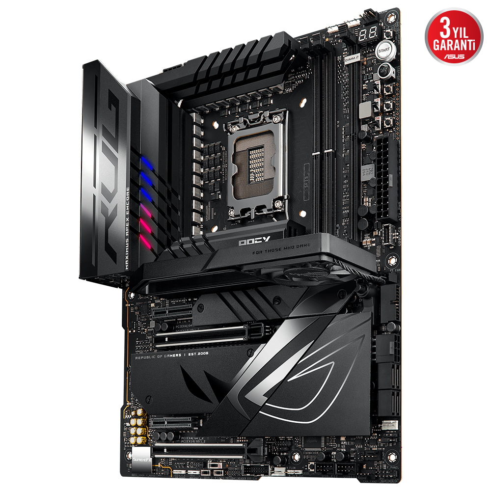 ASUS ROG Maximus Z790 Apex Encore Intel Z790 Soket 1700 DDR5 8400(OC)MHz ATX Gaming (Oyuncu) Anakart
