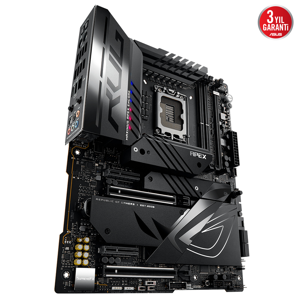 ASUS ROG Maximus Z790 Apex Encore Intel Z790 Soket 1700 DDR5 8400(OC)MHz ATX Gaming (Oyuncu) Anakart