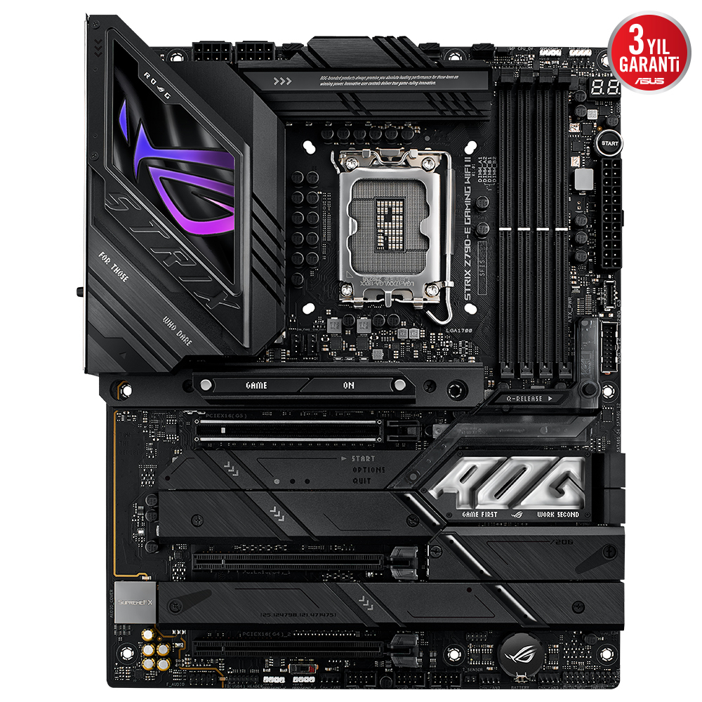 ASUS ROG Strix Z790-E Gaming WIFI II Intel Z790 Soket 1700 DDR5 8000(OC)MHz ATX Gaming (Oyuncu) Anakart